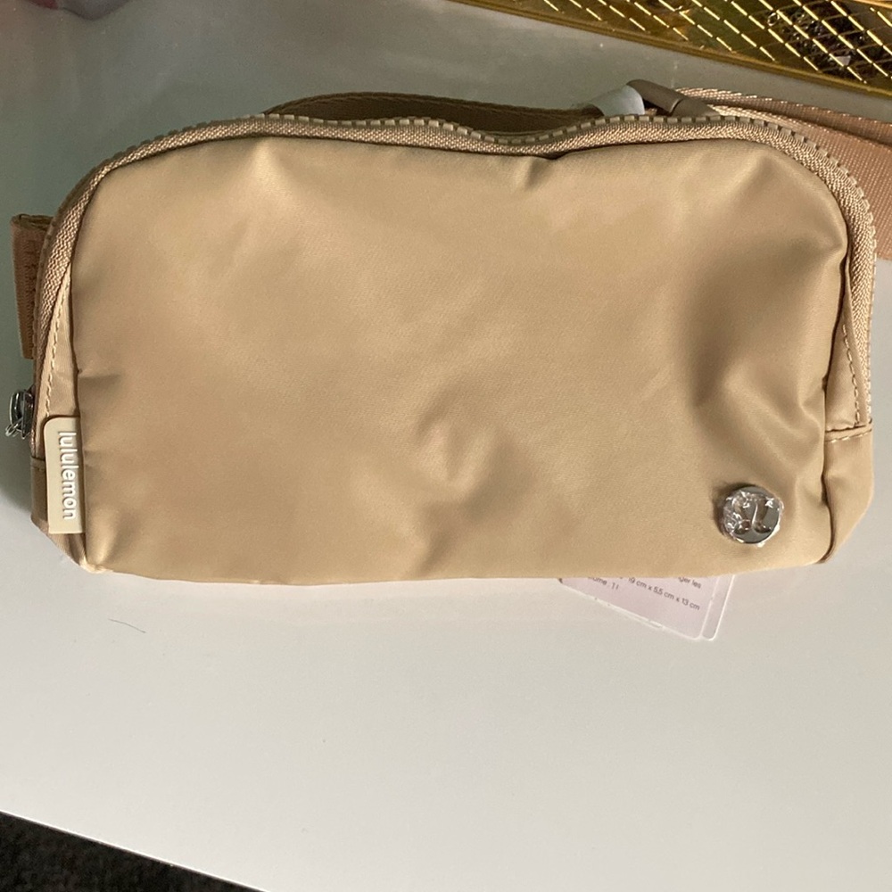 Cream color belt bag